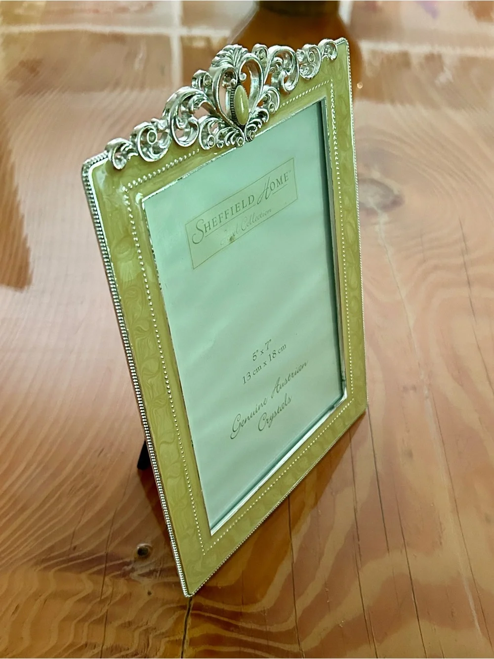 Sheffield Home Cream and Silver Ornate Photo Frame 5x7